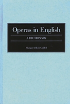 Operas in English : a dictionary
