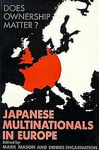 Does ownership matter? : Japanese multinationals in Europe
