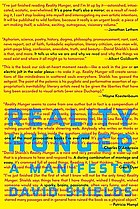Reality hunger : a manifesto