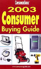 ConsumerGuide 2003 consumer buying guide