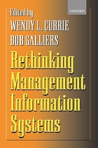 Rethinking management information systems : an interdisciplinary perspective
