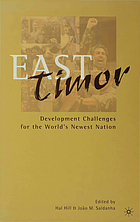 East Timor : development challenges for the world's newest nation