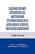 Elementary statistical methods in psychology and... by Paul J Blommers