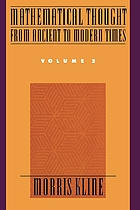Mathematical thought from ancient to modern times