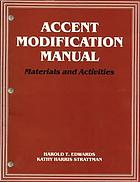 Accent modification manual : materials and activities
