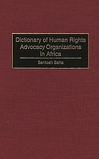 Dictionary of human rights advocacy organizations in Africa