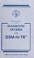 Diagnostic criteria from DSM-IV-TR von American Psychiatric Association.