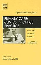 Sports medicine. Part II