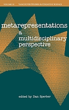 Metarepresentations : a multidisciplinary perspective