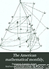 The American mathematical monthly : the official... von Mathematical Association of America.
