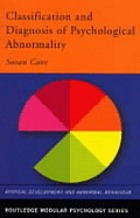 Classification and diagnosis of psychological abnormality