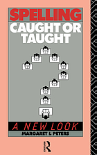 Spelling, caught or taught? : a new look