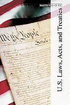 U.S. Laws, Acts, and Treaties Cover Art