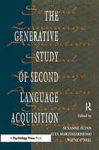 The generative study of second language acquisition