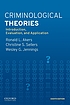 CRIMINOLOGICAL THEORIES. by RONALD L AKERS