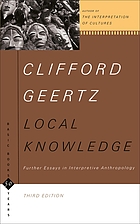 Local knowledge : further essays in interpretive anthropology