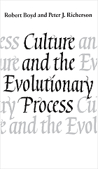 Culture and the evolutionary process