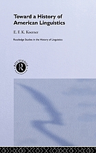 Toward a history of American linguistics