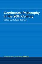 Twentieth-century continental philosophy