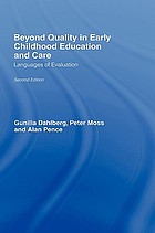 Beyond quality in early childhood education and care : languages of evaluation