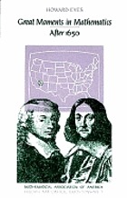 Great moments in mathematics (after 1650)