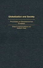 Globalization and society : processes of differentiation examined