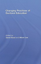 Changing practices of doctoral education