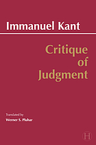 Critique of Judgment : 