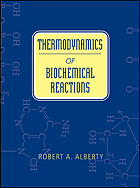 Thermodynamics of biochemical reactions