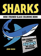 Sharks stained glass coloring book