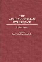 The African-German experience : critical essays