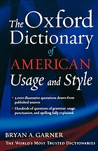 The Oxford dictionary of American usage and style