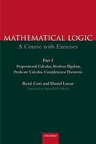 Propositional calculus, Boolean algebras, predicate calculus