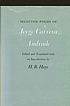Selected poems of Jorge Carrera Andrade. by Jorge Carrera Andrade