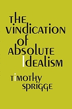 The vindication of absolute idealism