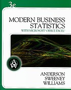 Modern business statistics with Microsoft Office Excel