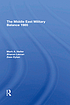 The Middle East Military Balance 1985 by Mark Heller