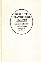 Berliner gramophone records : American issues, 1892-1900