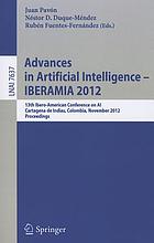 Advances in artificial intelligence--IBERAMIA 2012 : 13th Ibero-American conference on AI, Cartagena de Indias, Colombia, November 13-16, 2012 : proceedings