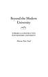 Beyond the modern university : toward a constructive postmodern university