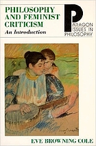 Philosophy and feminist criticism : an introduction