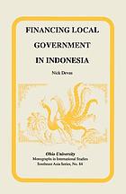 Financing local government in Indonesia