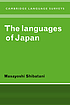 The languages of Japan. de Masayoshi Shibatani