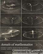 Annals of mathematics.