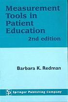 Measurement tools in patient education