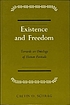 Existence and freedom; towards an ontology of human finitude.