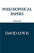 Philosophical papers. Vol.2 by  David Lewis 