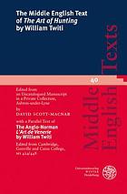 The Middle English text of The Art of Hunting