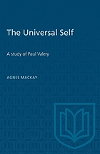 The universal self; a study of Paul Valéry.