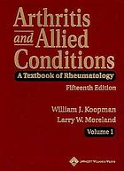Arthritis and allied conditions : a textbook of rheumatology